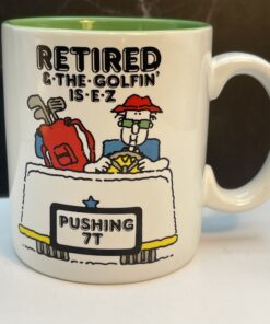 Fore-get the deadlines! This vintage Retired Golfer Funny Coffee Mug Vintage is the perfect #cupofmood to tee up laughs and serve a hot cup of freedom!