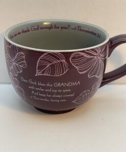 This Prayer for Grandma Abbey Press Mug is a retired collectible that pairs spiritual elegance with heartfelt scripture.