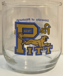 Celebrate college basketball history and Panther pride with our Vintage Pitt Panthers Collectible Glass! It's the perfect #cupofmood and a rare gem.