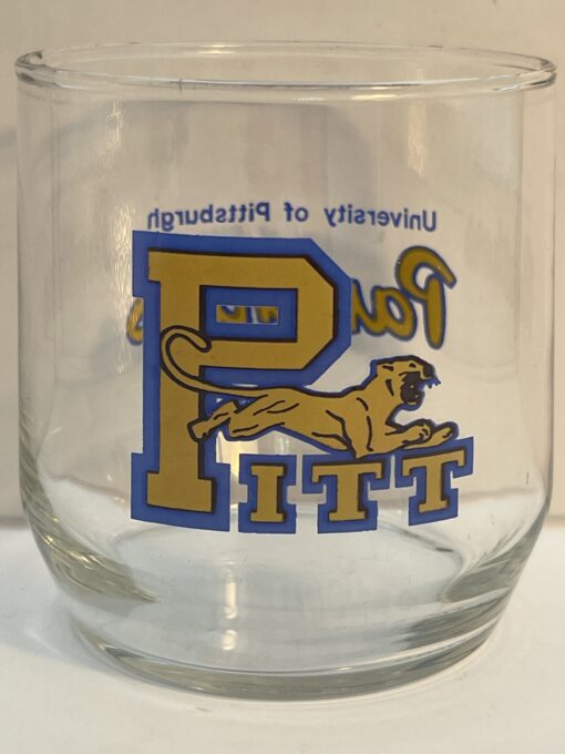 Celebrate college basketball history and Panther pride with our Vintage Pitt Panthers Collectible Glass! It's the perfect #cupofmood and a rare gem.
