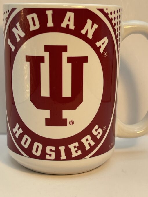Start your mornings the Hoosier way with the Indiana Hoosiers Ceramic Coffee Mug! It's the perfect #cupofmood of school spirit and caffeine delivery system.