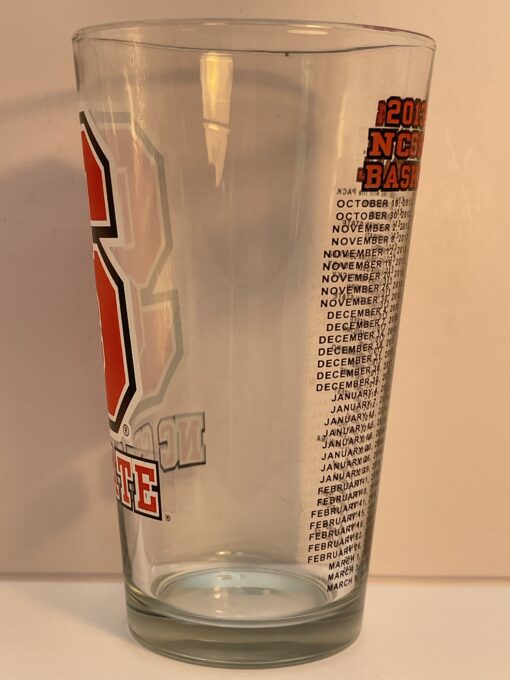 Raise a toast to Wolfpack pride with the NC State Wolfpack Basketball Pint Glass. It's the perfect collectible #cupofmood for any fans of NC State hoops!