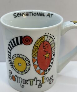 The Sensational 60 Something Birthday Mug is the perfect #cupofmood and the perfect 60th birthday gift. One that says “You’re sensational… at 60 something!”