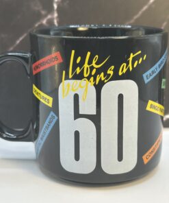 Introducing the Life Begins 60 Birthday Mug. It's the perfect #cupofmood to make their sixtieth birthday extra memorable and hilariously honest.