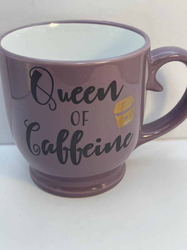 Introducing the Queen of Caffeine Jumbo Coffee Mug. It’s the perfect #cupofmood and the ultimate royal decree for every coffee lover who reigns supreme over their morning routine.
