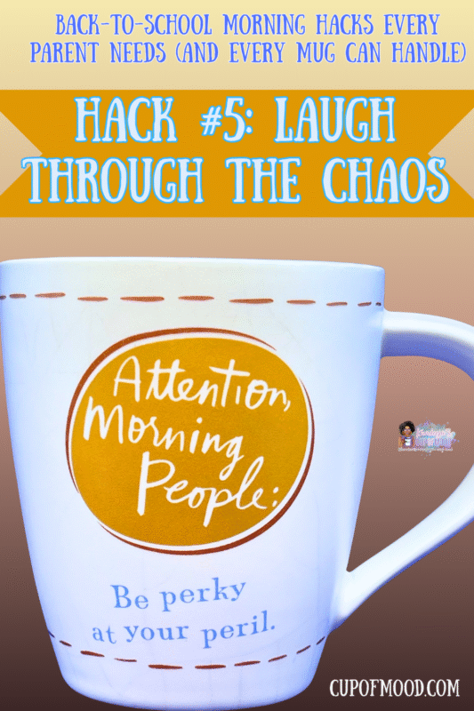 Attention Morning People Mug with funny saying for night owls