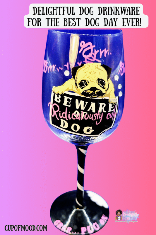 Elevate your wine nights with a touch of pug adorableness using our Ridiculously Cute Pug Wine Glass. It’s the perfect Pug #cupofmood.