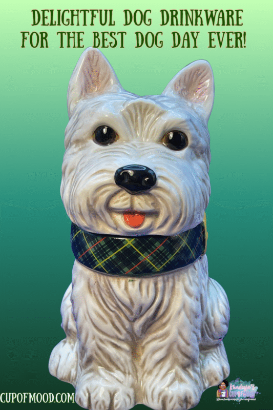 Meet the enchanting 3D White Westie Dog Mug by Jeffrey Banks for David’s Cookies. It’s the perfect #cupofmood a rare gem in my Dog Lovers Collection!