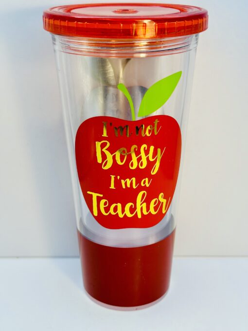 Not Bossy Teacher Acrylic Tumbler