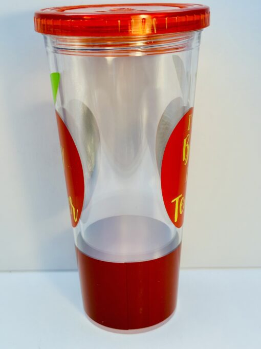20-ounce insulated teacher tumbler with apple