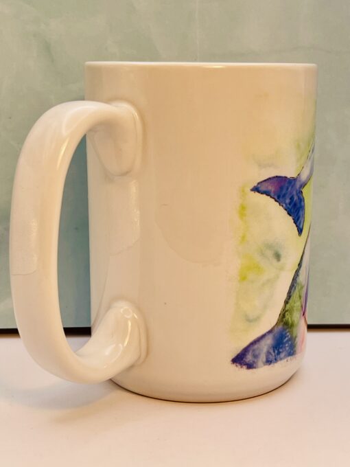 Pastel Dolphin Ceramic Mug with Dolphins Coffee Cup - Image 7