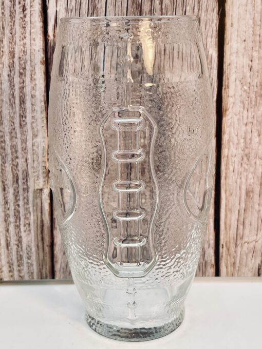 Coors Light Football Stemless Wine Glass front view
