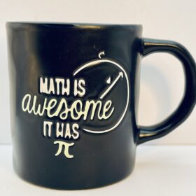 Awesome Math Pi Mug black ceramic
