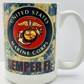 Semper Fi Marine Corps Coffee Mug front view