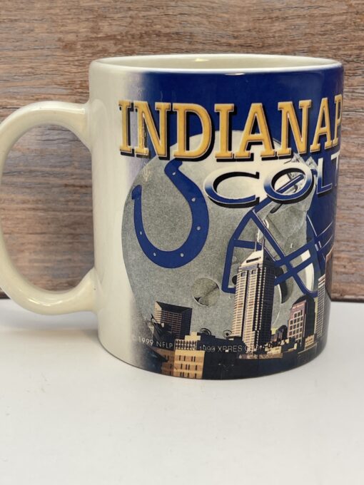 Indianapolis Colts skyline ceramic coffee mug