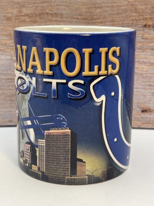 Blue horseshoe logo Colts mug