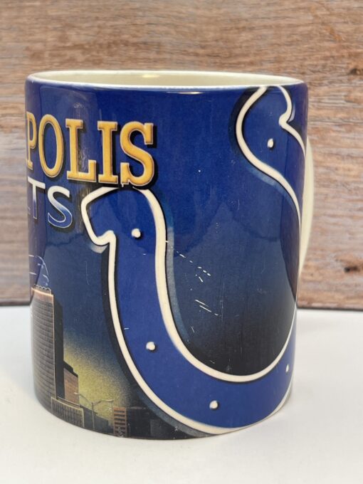 Colts helmet and city skyline mug