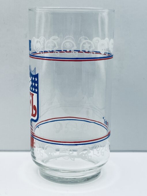 Retro NFL memorabilia glass