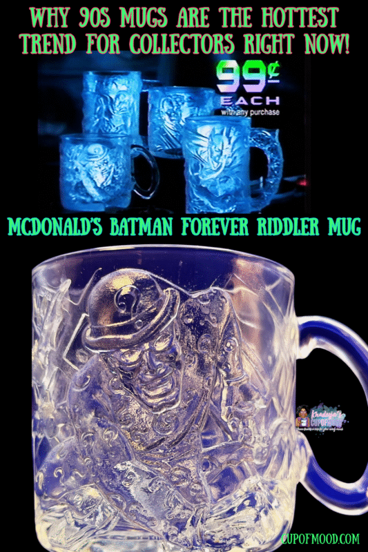 McDonald’s Riddler Batman Forever glass mug