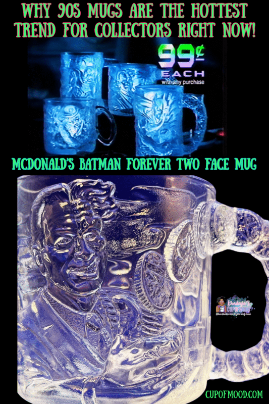 Two-Face McDonald’s Batman mug with 3D split design