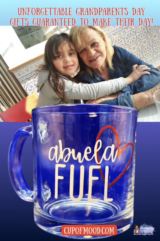 Abuela Fuel glass coffee mug gift for Grandparents Day