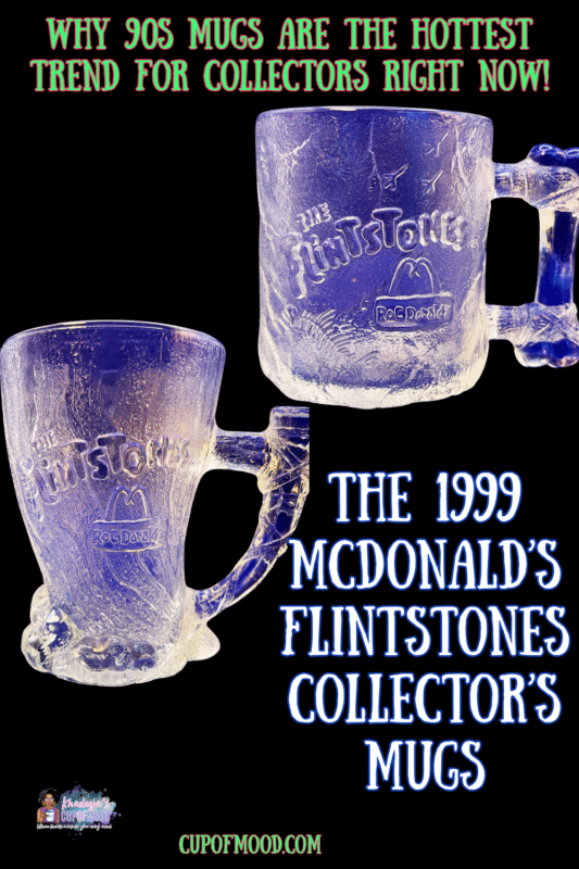 Collector’s Flintstones glass with prehistoric theme
