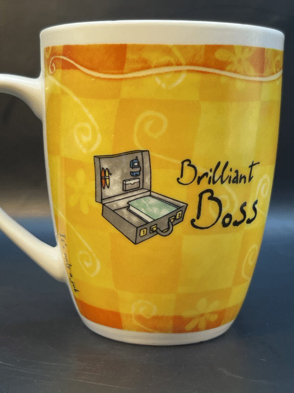 This Brilliant Boss Porcelain Mug Coffee Cup by H&H It’s Only A Job is the perfect #cupofmood for a truly brilliant boss. 