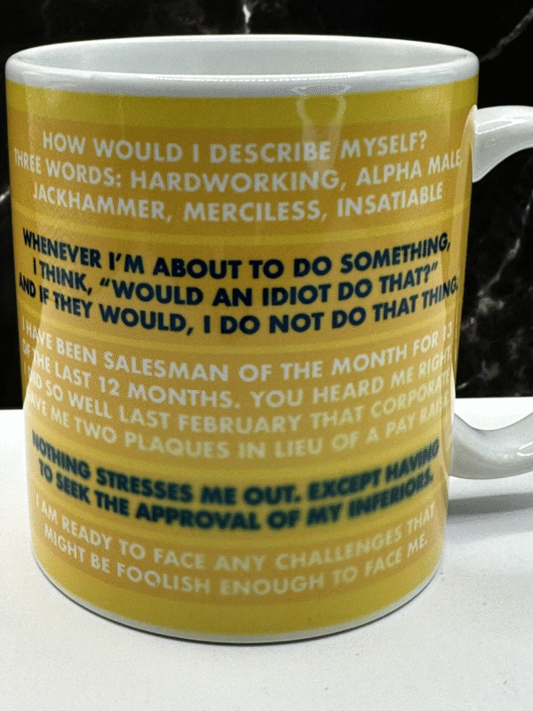The The Office Dwight Sayings Mug is a must-have for fans of The Office. It’s the perfect #cupofmood to start your day with Schrute wisdom and caffeine!