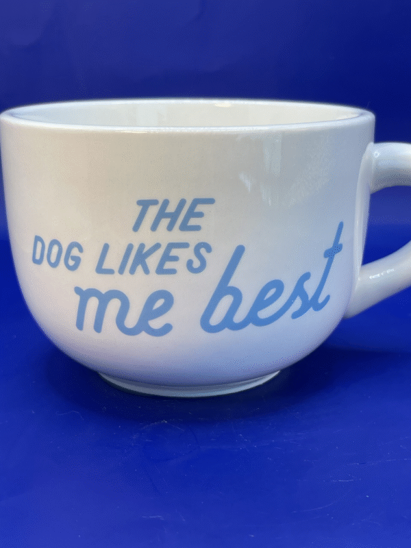 Elevate your coffee or soup game with our Dog Likes Me Best Mug from CupofMood Shop! It’s the perfect #cupofmood and gift for the dog lover in your life.