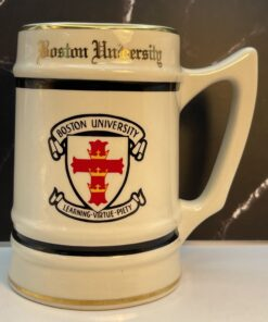 Raise a glass to Terrier pride in timeless style with this stunning Boston University Gold Rim Beer Stein! It’s the perfect #cupofmood and alumni must-have.