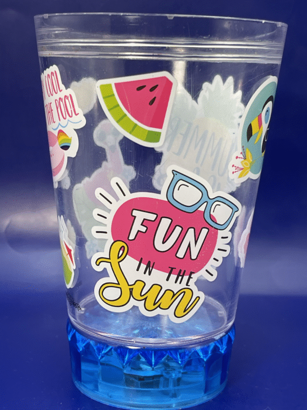 Dive into summer fun with our Fun Sun Acrylic Tumbler!  It’s the perfect #cupofmood for sun-soaked days by the pool or by the beachside.