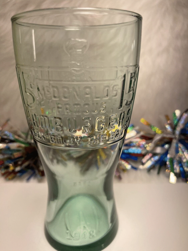 Authentic vintage McDonald’s promotional drinking glass