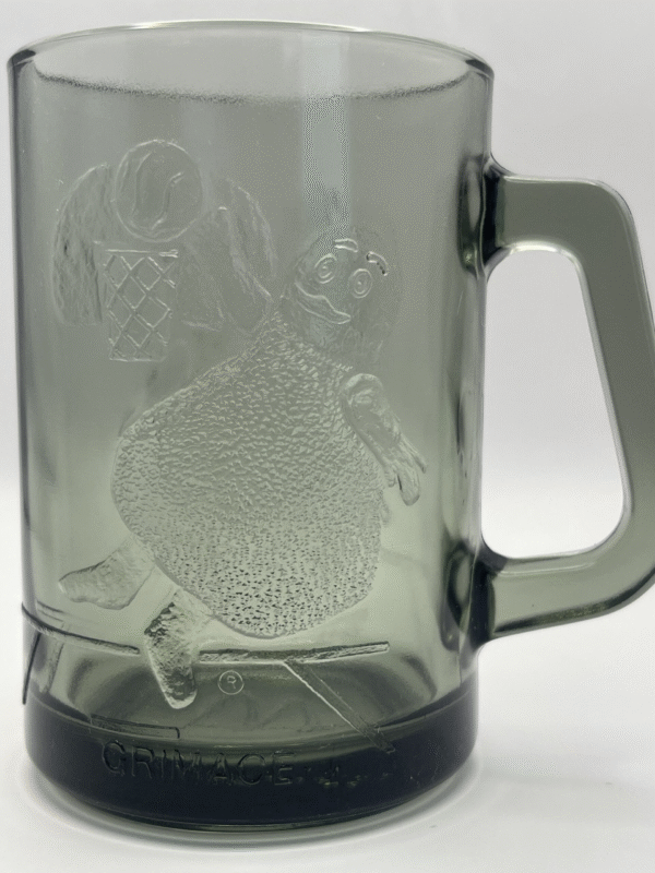 Smoke-gray 3D Grimace Basketball Glass Mug