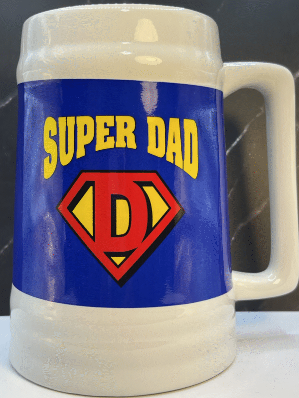 The Super Dad Beer Mug is the ultimate gift for the superhero in your life—Dad! It’s the perfect #cupofmood to remind Dad just how super he is!
