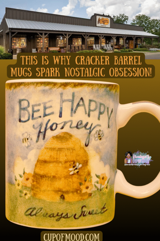 This Cracker Barrel Bee Happy Mug from Cracker Barrel Farmers Market Collection is the perfect #cupofmood for the optimistic bee lover in your life.