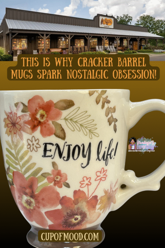 Start every morning with a inspiration and charm with the Cracker Barrel Enjoy Life Mug! It’s the perfect #cupofmood to start the morning with inspiration!