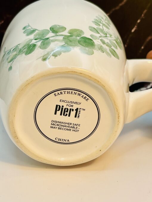 Pier 1 Hushed Harvest earthenware coffee cup