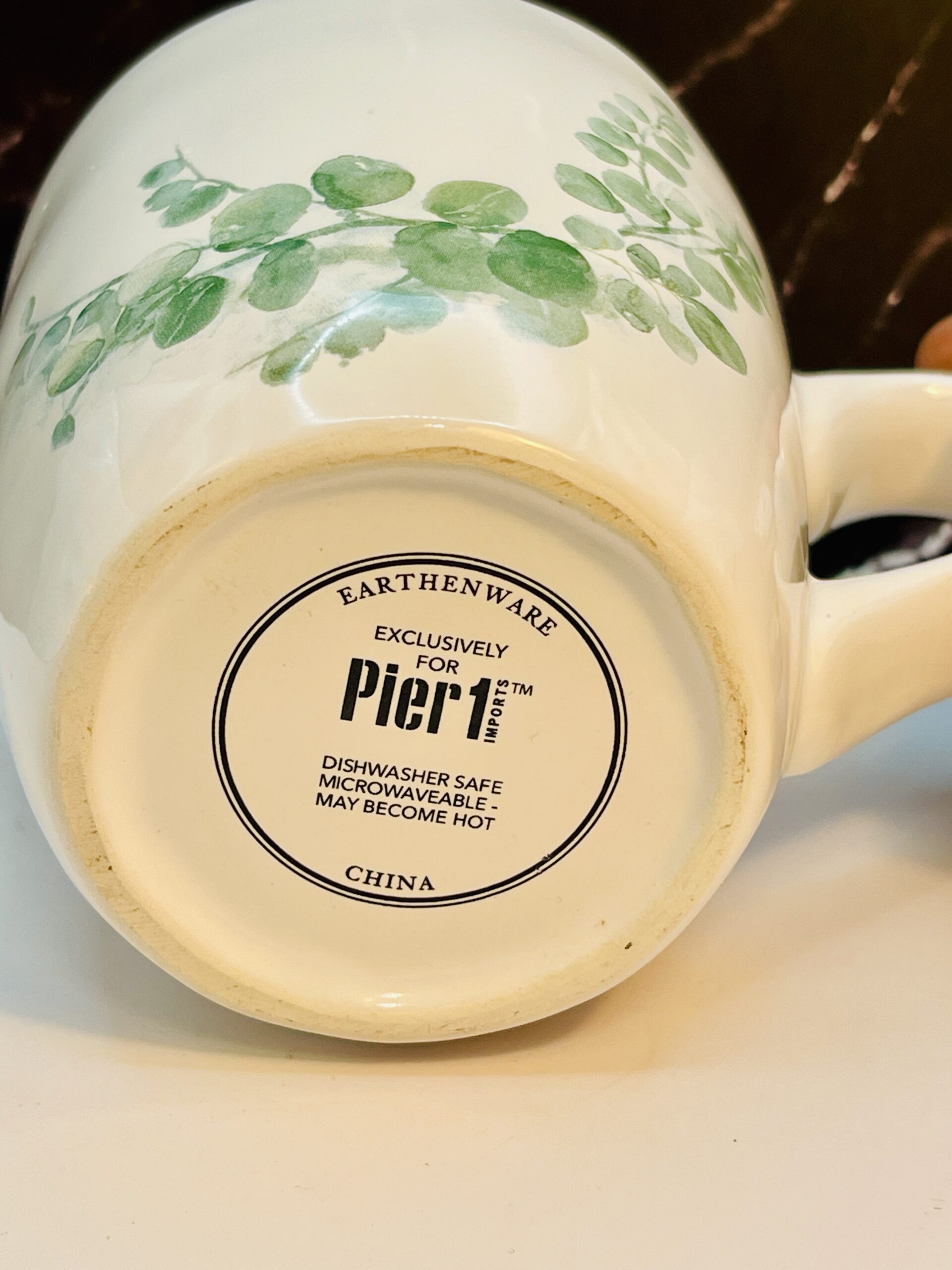 Pier 1 Hushed Harvest earthenware coffee cup
