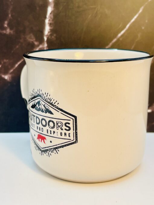 12 oz enamel camping mug from CupofMood