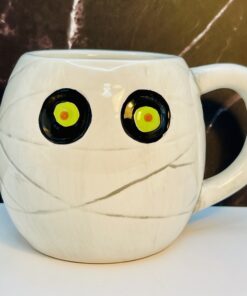 Spooky Mummy Head Mug for Halloween Coffee Cup