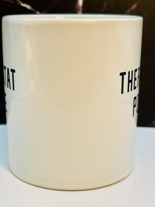 Humorous coffee mug for fathers and home temperature enthusiasts