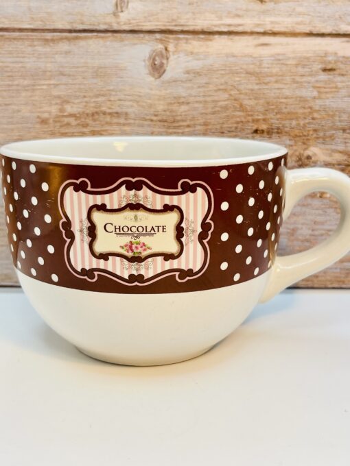 Chocolate Lovers 24oz Soup Mug Delight front view