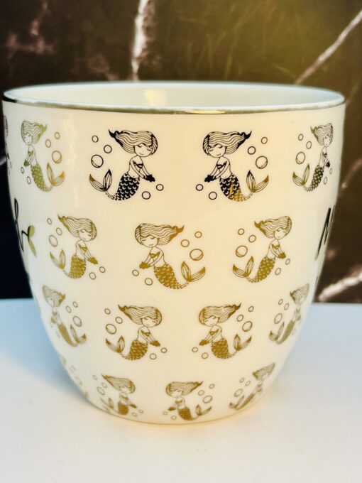 Beach themed Mermaid Vibes mug for coffee and tea