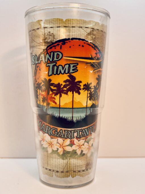 Tervis Margaritaville Island Time Tumbler with tropical design