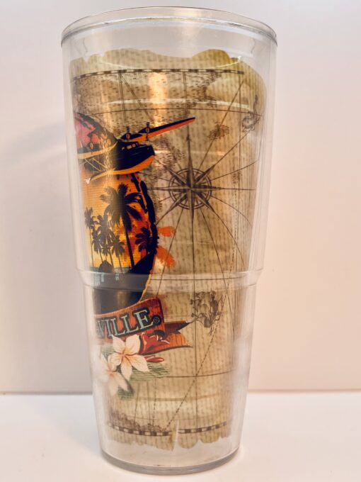 BPA-free Tervis tumbler with palm tree design