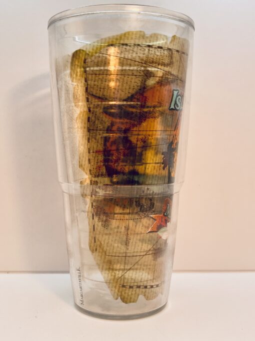 Insulated Margaritaville tumbler with Island Time text