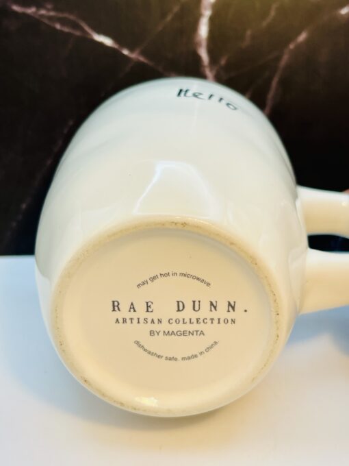 Rae Dunn Hello Mug by Magenta ceramic coffee cup