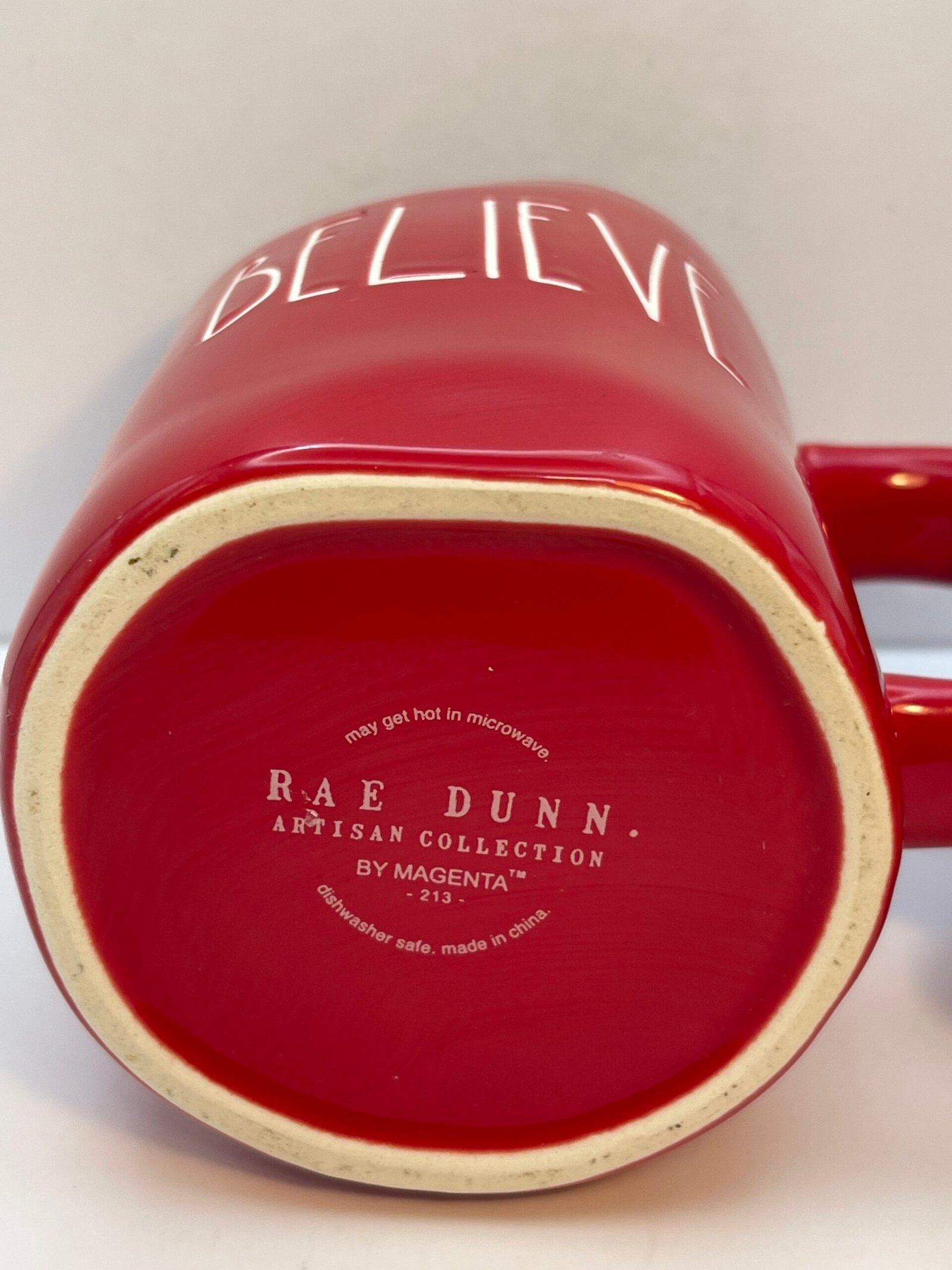 Rae Dunn Believe coffee mug Christmas gift idea