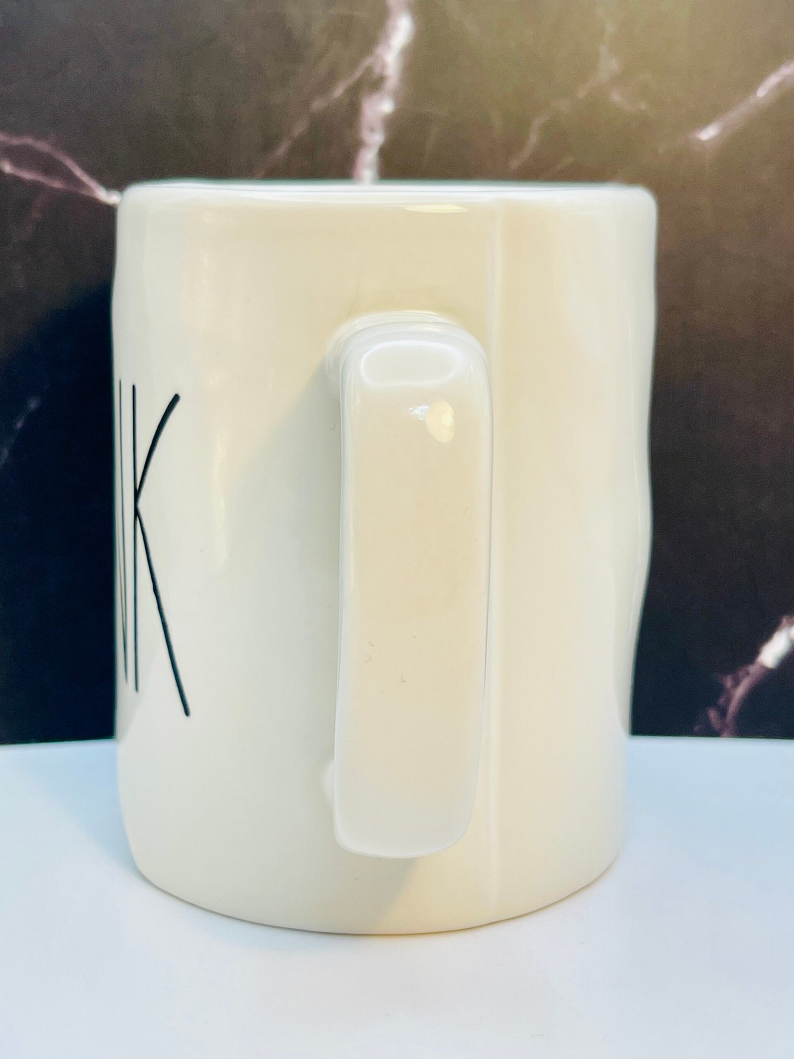 Rae Dunn 12oz ceramic mug minimalist design