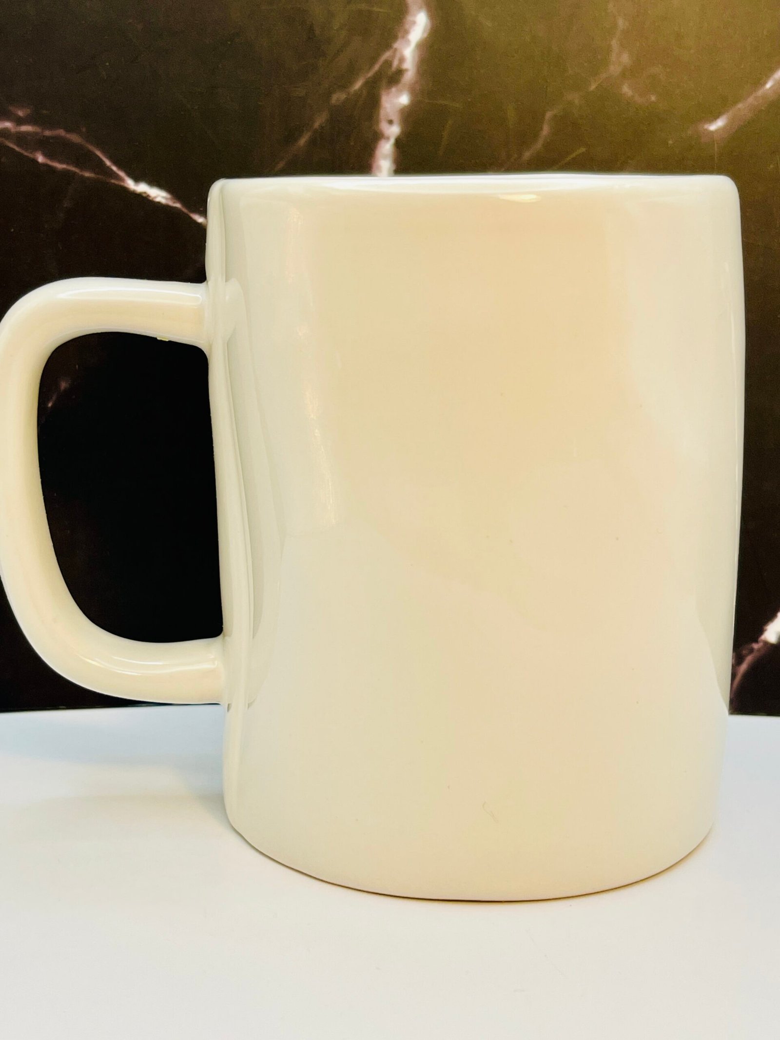 Rae Dunn farmhouse style Drink Mug white finish